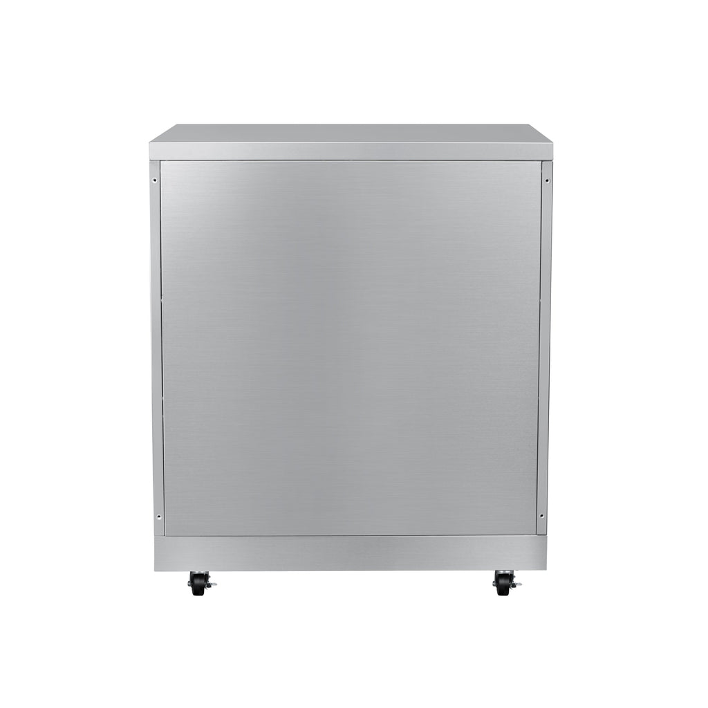 32 in. Stainless-Steel Outdoor Kitchen Cabinet with Three Drawers