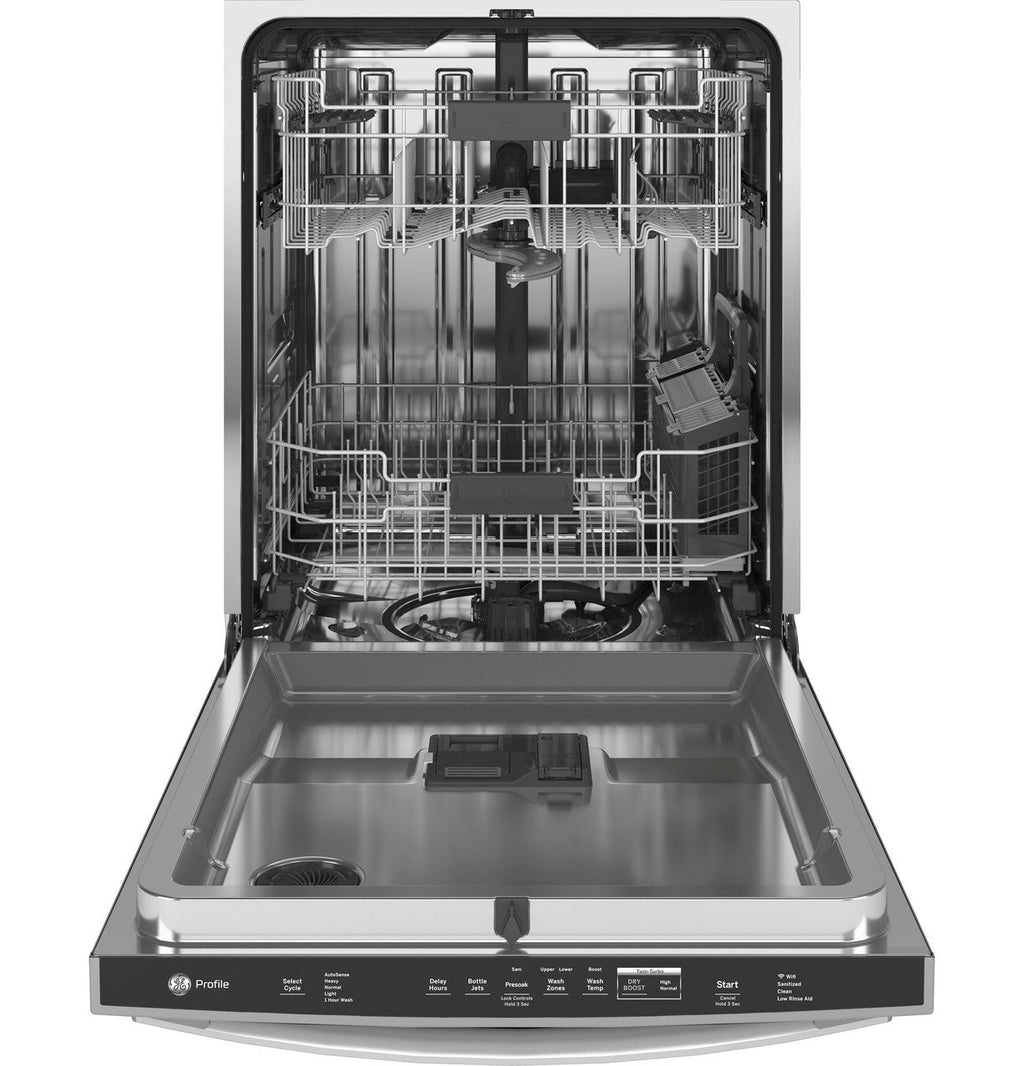 GE Profile™ ENERGY STAR® Fingerprint Resistant Top Control with Stainless Steel Interior Dishwasher with Sanitize Cycle & Twin Turbo Dry Boost