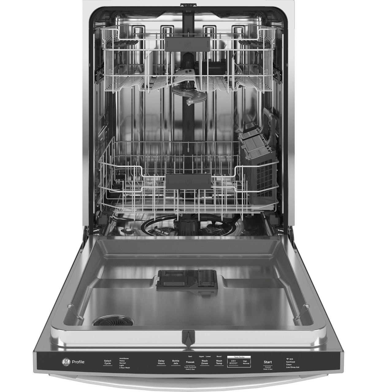 GE Profile™ ENERGY STAR® Fingerprint Resistant Top Control with Stainless Steel Interior Dishwasher with Sanitize Cycle & Twin Turbo Dry Boost
