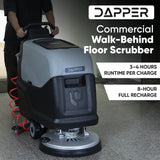 Dapper Supply Floor Scrubber Walk-Behind 20" Brush 31.5" Squeegee New
