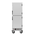 33 in. Commercial Insulated Heated Holding/Proofing  Cabinet with Wire Racks and Solid Dutch Doors in Silver