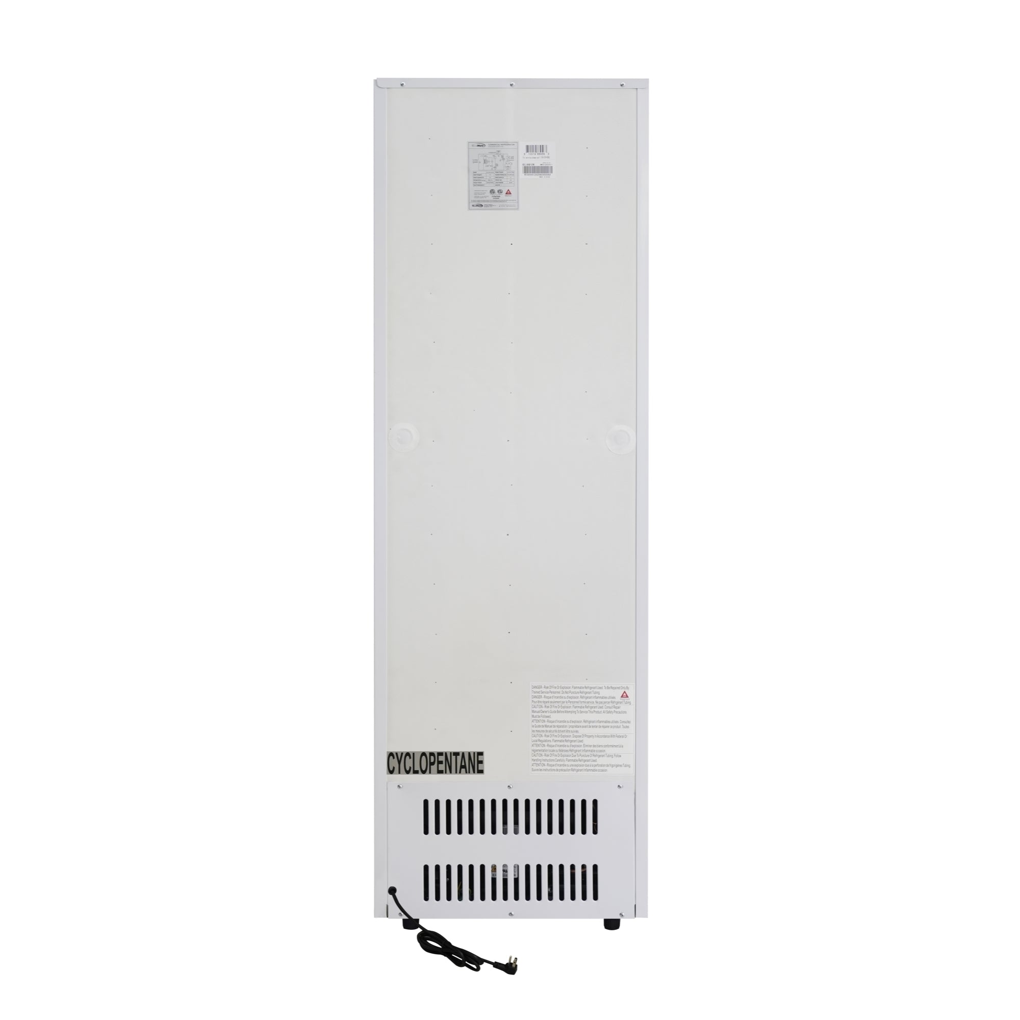 22 in. One-Door Commercial Merchandiser Refrigerator in White, 9 cu. ft.