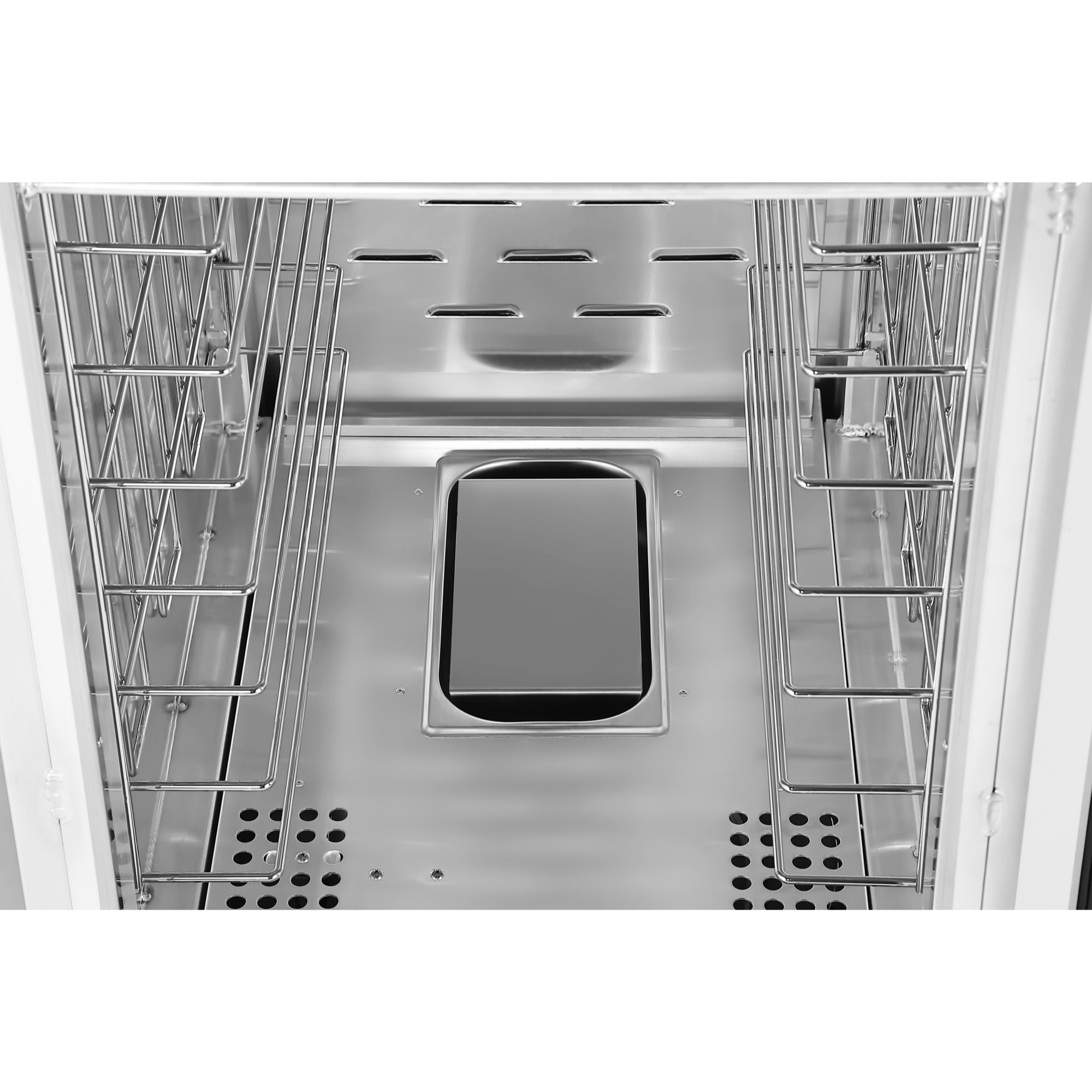 33 in. Commercial Insulated Heated Holding/Proofing Cabinet with Glass Door and Wire Racks in Silver
