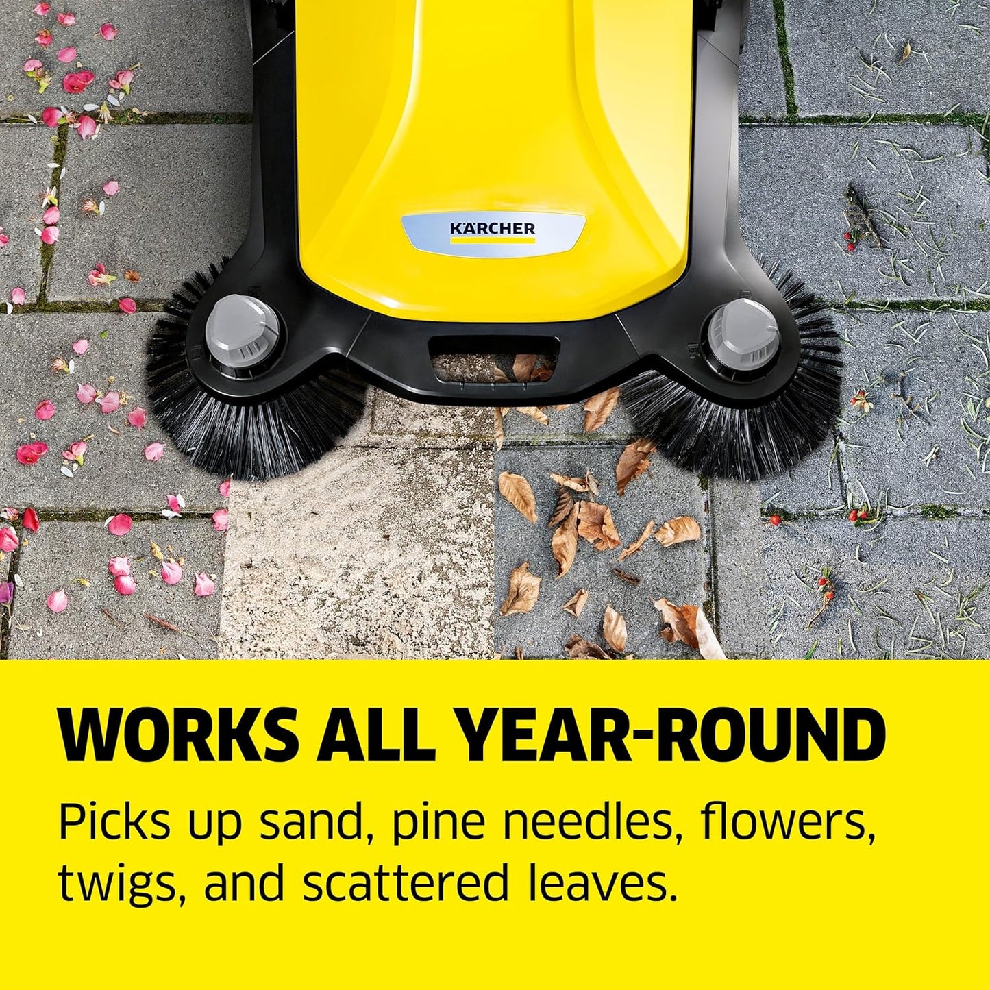 Karcher S 6 Twin Push Sweeper 33.9" Width 10 Gal. Capacity New