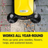 Karcher S 6 Twin Push Sweeper 33.9" Width 10 Gal. Capacity New