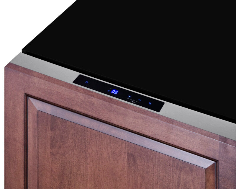 SUMMIT  24" Wide 2-Drawer All-Freezer, ADA Compliant - Stainless Steel/Black (ADFD243)