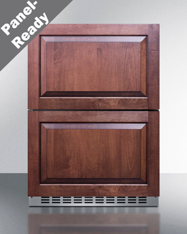 SUMMIT  24" Wide 2-Drawer All-Freezer, ADA Compliant - Stainless Steel (ADFD243CSS)