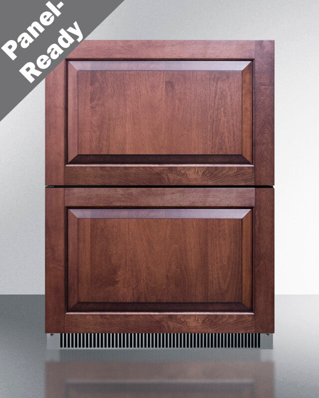 SUMMIT  24" Wide 2-Drawer All-Refrigerator, ADA Compliant (Panels Not Included) - Panel-Ready (ADRD24PNR)