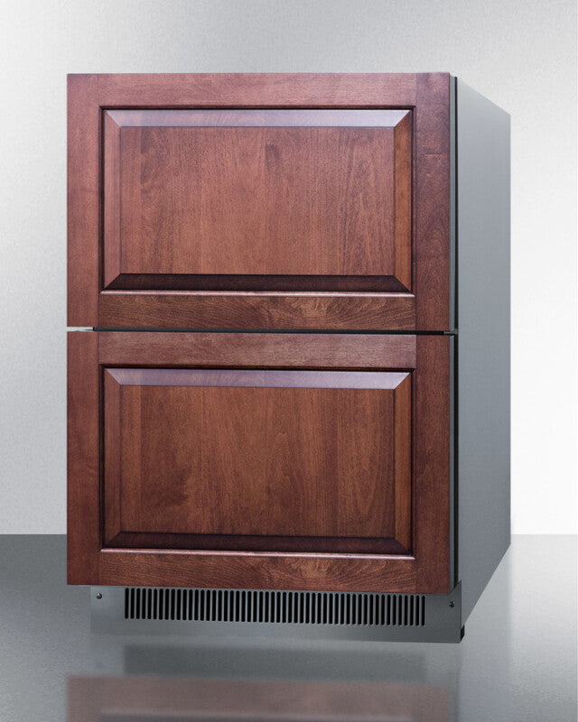 SUMMIT  24" Wide 2-Drawer All-Refrigerator, ADA Compliant (Panels Not Included) - Panel-Ready (ADRD24PNR)