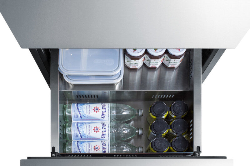 SUMMIT  24" Wide 2-Drawer All-Refrigerator, ADA Compliant (Panels Not Included) - Panel-Ready (ADRD24PNR)