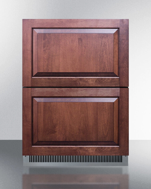 SUMMIT  24" Wide 2-Drawer All-Refrigerator, ADA Compliant (Panels Not Included) - Panel-Ready (ADRD24PNR)