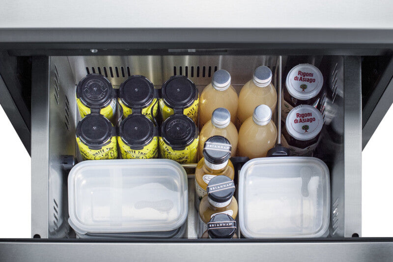 SUMMIT  24" Wide 2-Drawer All-Refrigerator, ADA Compliant (Panels Not Included) - Panel-Ready (ADRD24PNR)
