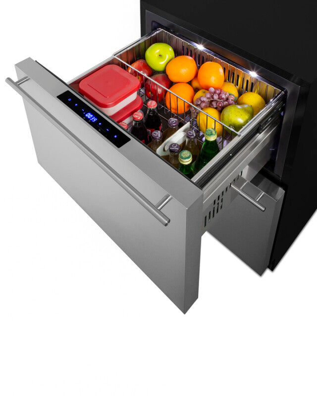 SUMMIT  SUMMIT 2 DRAWER REFER/FRZR ADA HORZNTL SS HNDL - Other (ADRF244)
