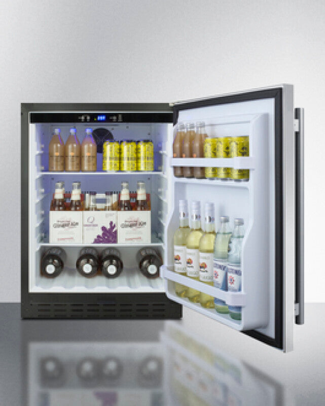 SUMMIT 24" Wide Built-In All-Refrigerator, ADA Compliant - Other (AL55CSS)
