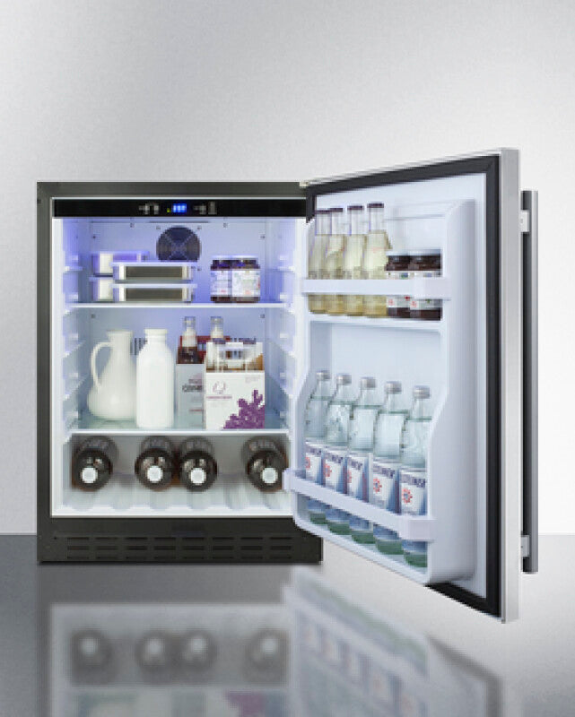 SUMMIT 24" Wide Built-In All-Refrigerator, ADA Compliant - Other (AL55CSS)