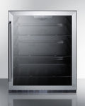 SUMMIT  24" Wide Built-In Commercial Beverage Center, ADA Compliant - Black (AL57G)