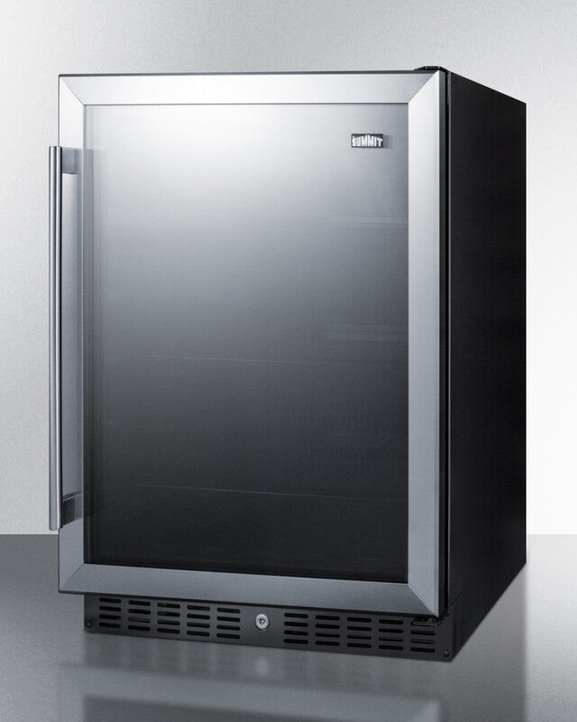 SUMMIT  24" Wide Built-In Commercial Beverage Center, ADA Compliant - Black (AL57G)