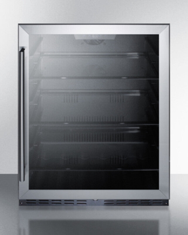 SUMMIT  24" Wide Built-In Beverage Center, ADA Compliant - Stainless Steel (AL57GCSS)
