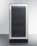 SUMMIT  15" Wide Built-In Beverage Center, ADA Compliant - Black (ALBV15)