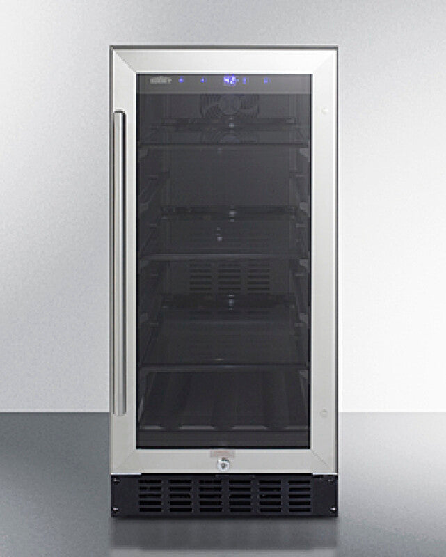 SUMMIT  15" Wide Built-In Beverage Center, ADA Compliant - Black (ALBV15)