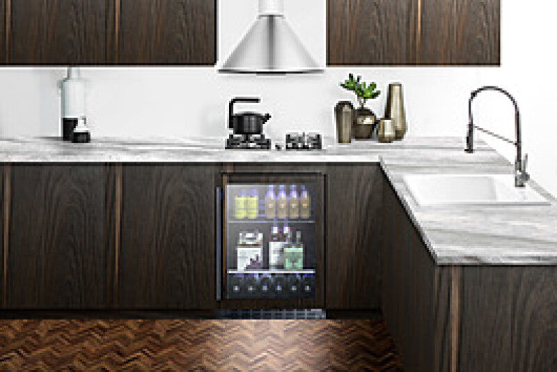 SUMMIT  24" Wide Built-In Beverage Cooler, ADA Compliant - Panel-Ready (ALBV2466PNR)