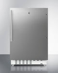 SUMMIT  21" Wide Built-in Refrigerator-Freezer, ADA Compliant - White (ALRF48SSHV)