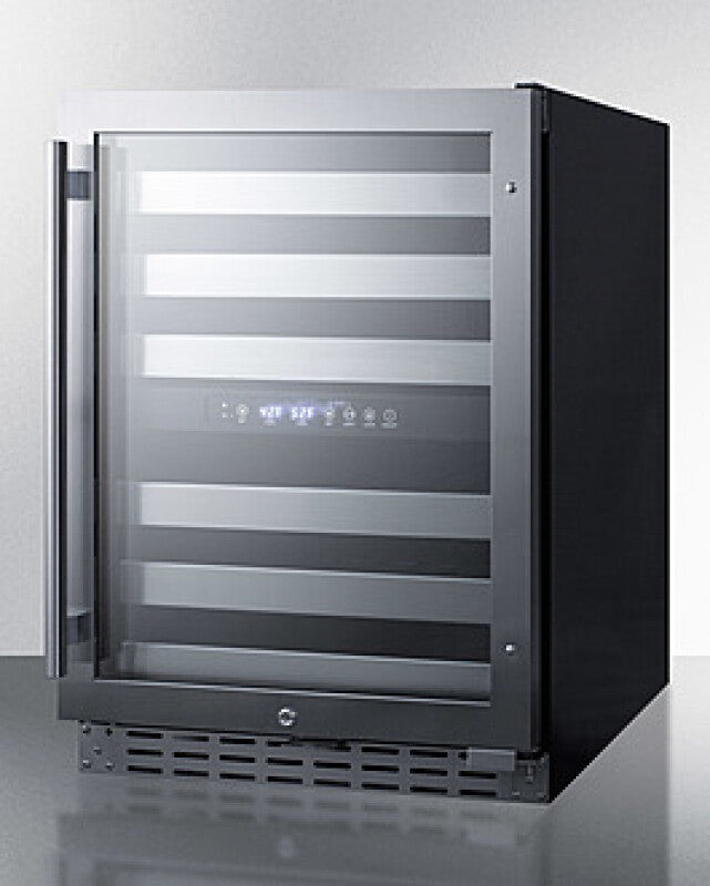 SUMMIT  24" Wide Built-In Wine Cellar, ADA Compliant - Black (ALWC532)