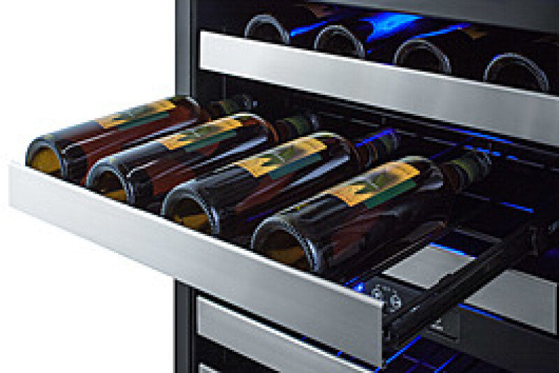 SUMMIT  24" Wide Built-In Wine Cellar, ADA Compliant - Stainless Steel (ALWC532CSS)