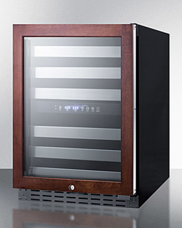 SUMMIT  24" Wide Built-In Wine Cellar, ADA Compliant (Panel Not Included) - Black (ALWC532PNR)