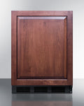 SUMMIT  24" Wide Built-In All-Refrigerator, ADA Compliant (Panel Not Included) - Black (AR5BIF)