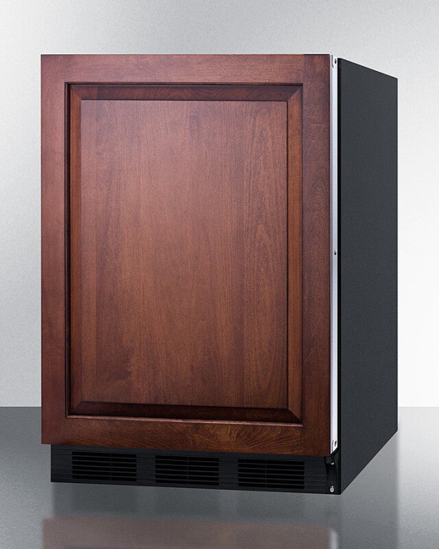 SUMMIT  24" Wide Built-In All-Refrigerator, ADA Compliant (Panel Not Included) - Black (AR5BIF)