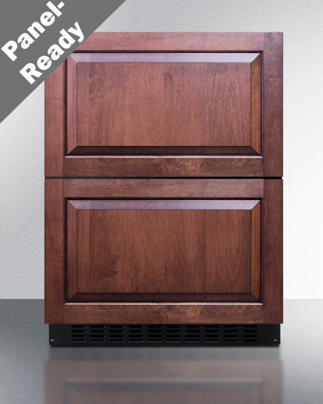 SUMMIT  24" Wide 2-Drawer All-Refrigerator, ADA Compliant - Stainless Steel (ASDR2414)