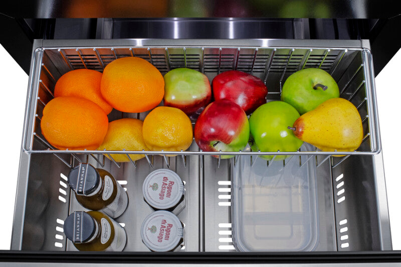 SUMMIT  24" Wide 2-Drawer All-Refrigerator, ADA Compliant - Stainless Steel (ASDR2414)