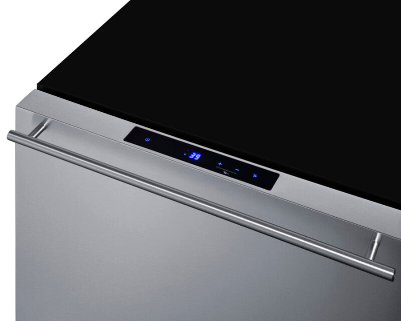 SUMMIT  24" Wide 2-Drawer All-Refrigerator, ADA Compliant - Stainless Steel (ASDR2414)