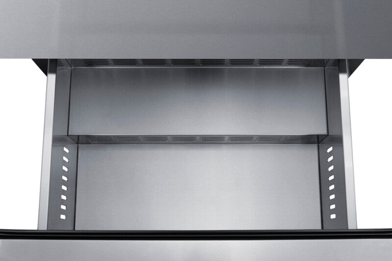 SUMMIT  24" Wide 2-Drawer All-Refrigerator, ADA Compliant - Stainless Steel (ASDR2414)