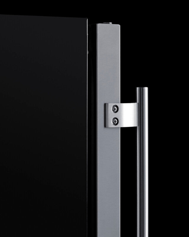 SUMMIT  24" Wide Built-In All-Refrigerator, ADA Compliant - Stainless Steel/Black (ASDS2413)