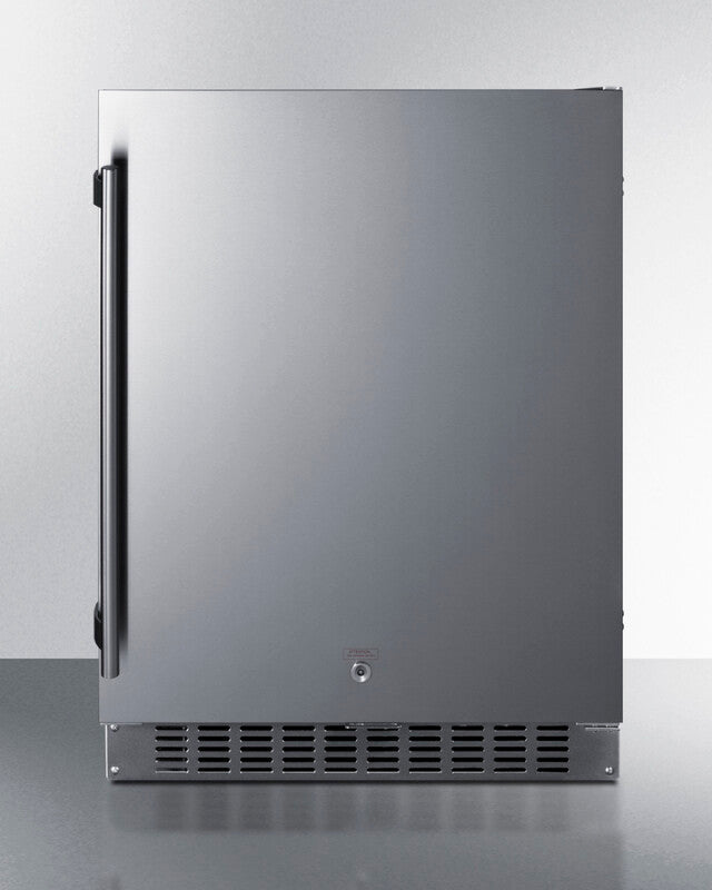 Summit  24" Wide Built-In All-Refrigerator, ADA Compliant - Stainless Steel (ASDS2413CSS)