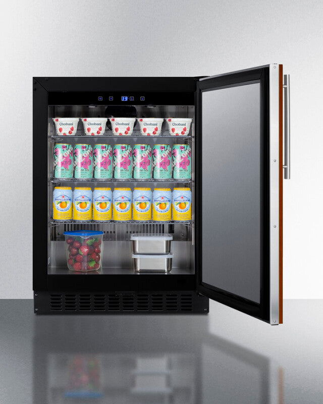SUMMIT  24" Wide Built-In All-Refrigerator, ADA Compliant (Panel Not Included) - Panel-Ready (ASDS2413IF)