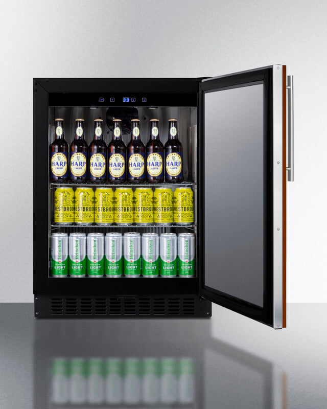 SUMMIT  24" Wide Built-In All-Refrigerator, ADA Compliant (Panel Not Included) - Panel-Ready (ASDS2413IF)