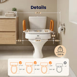 Vocic AX12 Pro Electric Toilet Seat Lift 330 lb Capacity Wireless Remote Control New