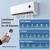 Costway 12,000 BTU 18.1 SEER2 115V Mini Split Air Conditioner Heat Pump Alexa 94353682 New