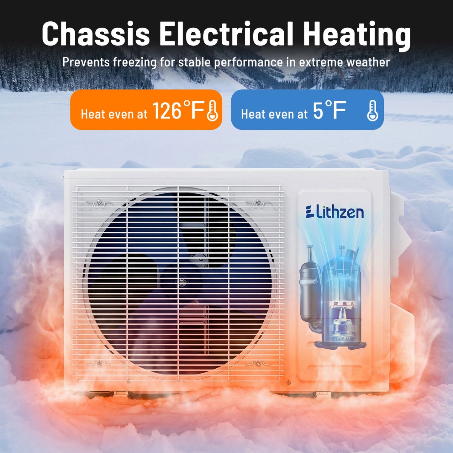 Costway 12,000 BTU 18.1 SEER2 115V Mini Split Air Conditioner Heat Pump Alexa 94353682 New