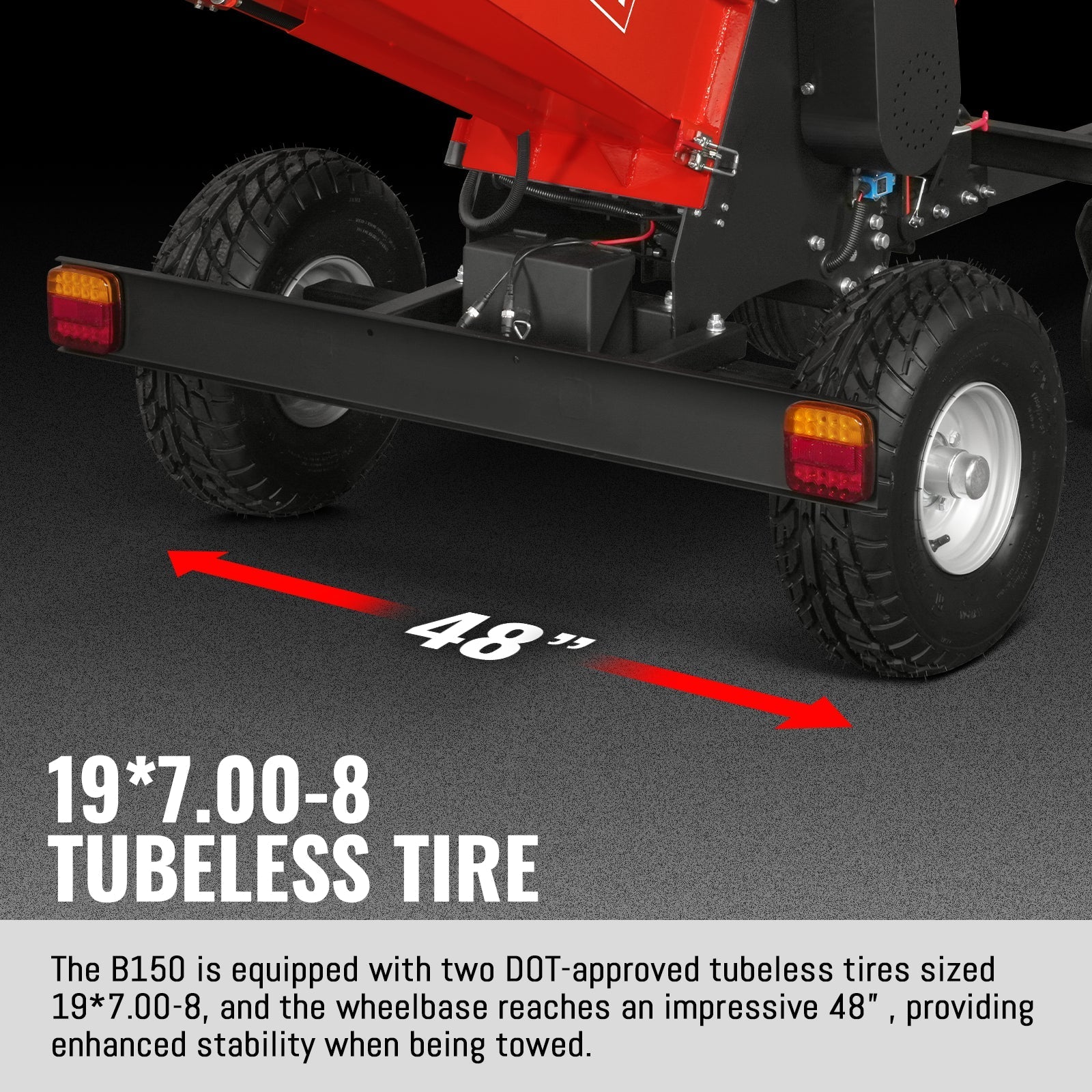 MechMaxx B150 Wood Chipper 6" ZONSEN Electric Start 459cc 15HP Gas Powered 4-Wheel Drum with Taillight New