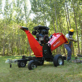 MechMaxx B200 Wood Chipper 8" ZONSEN Electric Start 1000cc 35HP Gas Powered 4-Wheel Drum with Taillight New