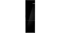 BOSCH  800 Series Free-standing fridge-freezer with freezer at bottom, glass door 24'', Total No Frost - Black (B24CB80ESB)