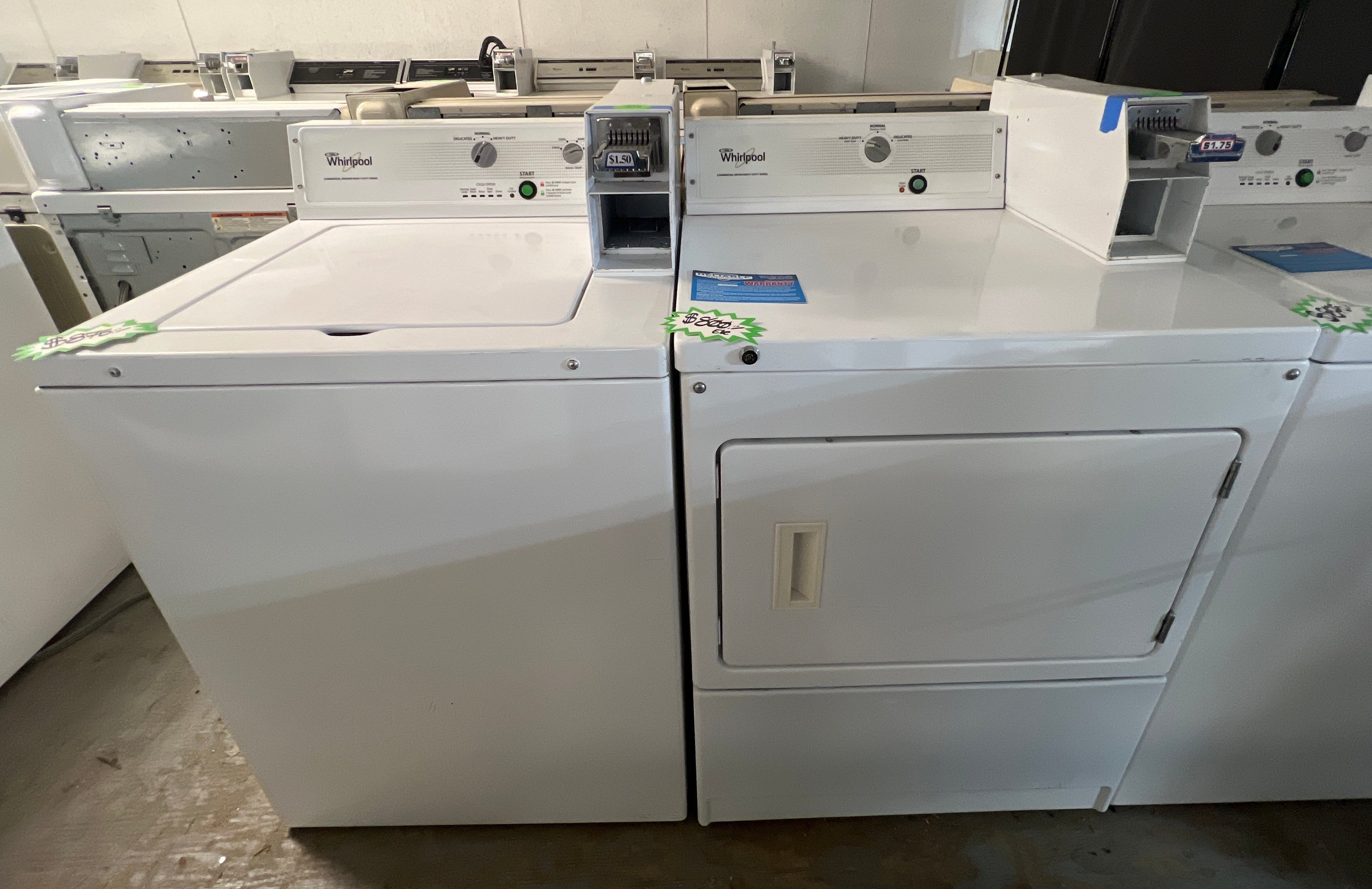 Whirlpool Electric Coin Op Washer Dryer
