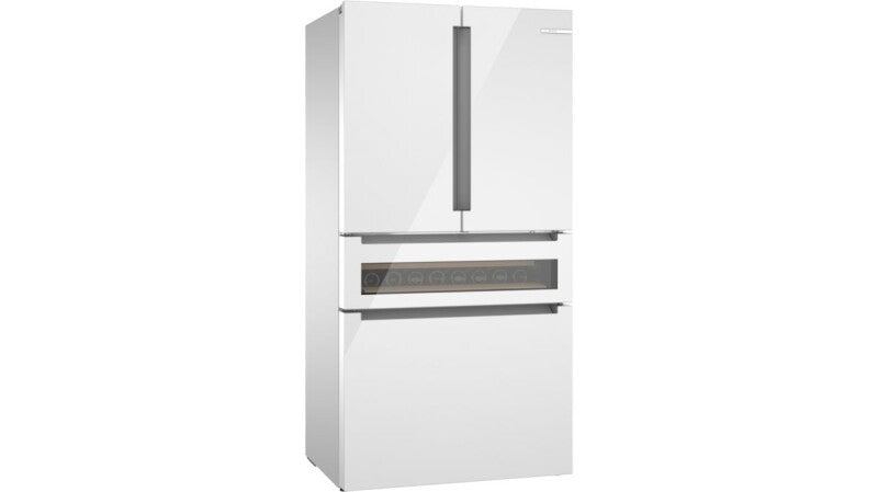Bosch  800 Series French Door Bottom Mount Refrigerator, Glass door 36'', Total No Frost - White (B36CL81ENW)