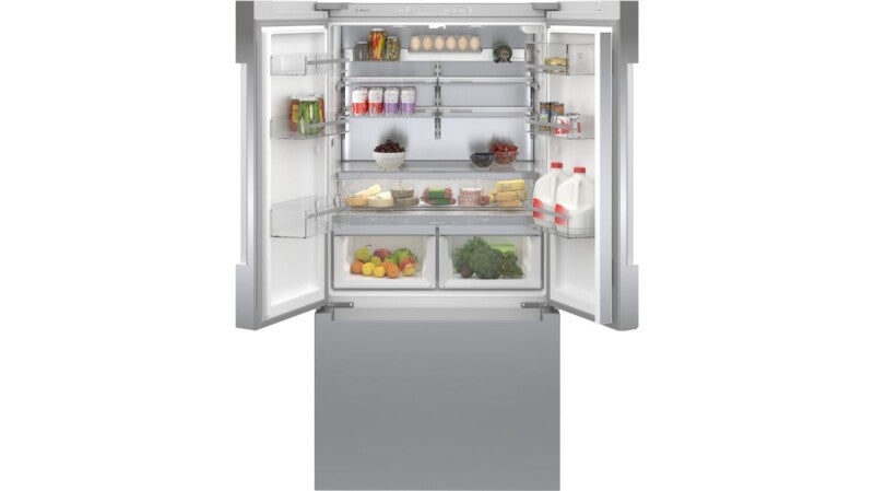 BOSCH  800 Series French Door Bottom Mount Refrigerator 36'' - Stainless Steel (B36CT81ENS)
