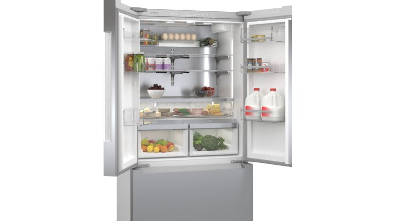BOSCH  800 Series French Door Bottom Mount Refrigerator 36'' - Stainless Steel (B36CT81ENS)