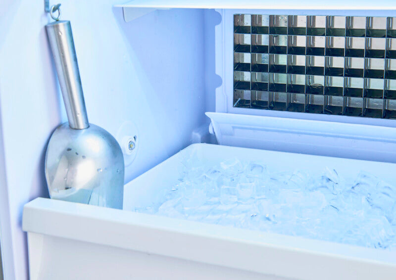 Summit  18" Wide Clear Icemaker, ADA Compliant - Stainless Steel (BIM182ADA)